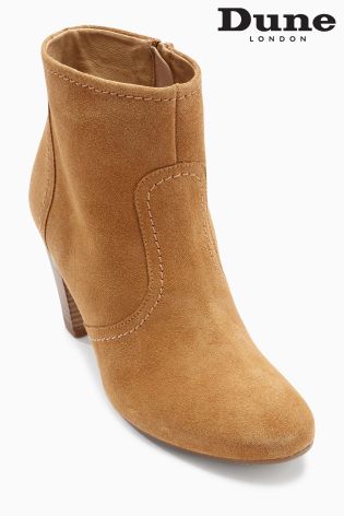 Tan Dune Portia Suede Ankle Boot
